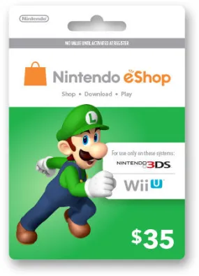 Nintendo eShop Prepaid Card USD35 - Digital Download