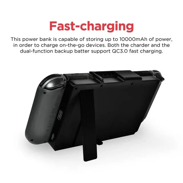 Nintendo Switch Portable Power Bank Battery Charger Docking Station 10000 mAh