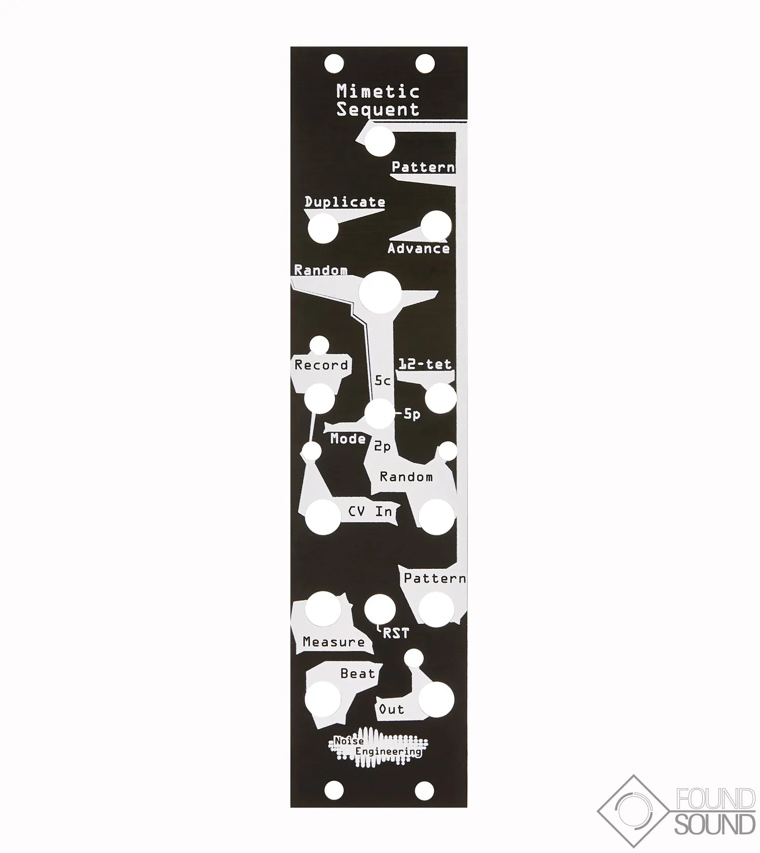 Noise Engineering Mimetic Sequent Black/ Blind Panel