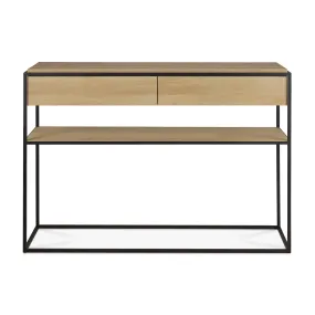 Oak Monolit Console - Black Metal