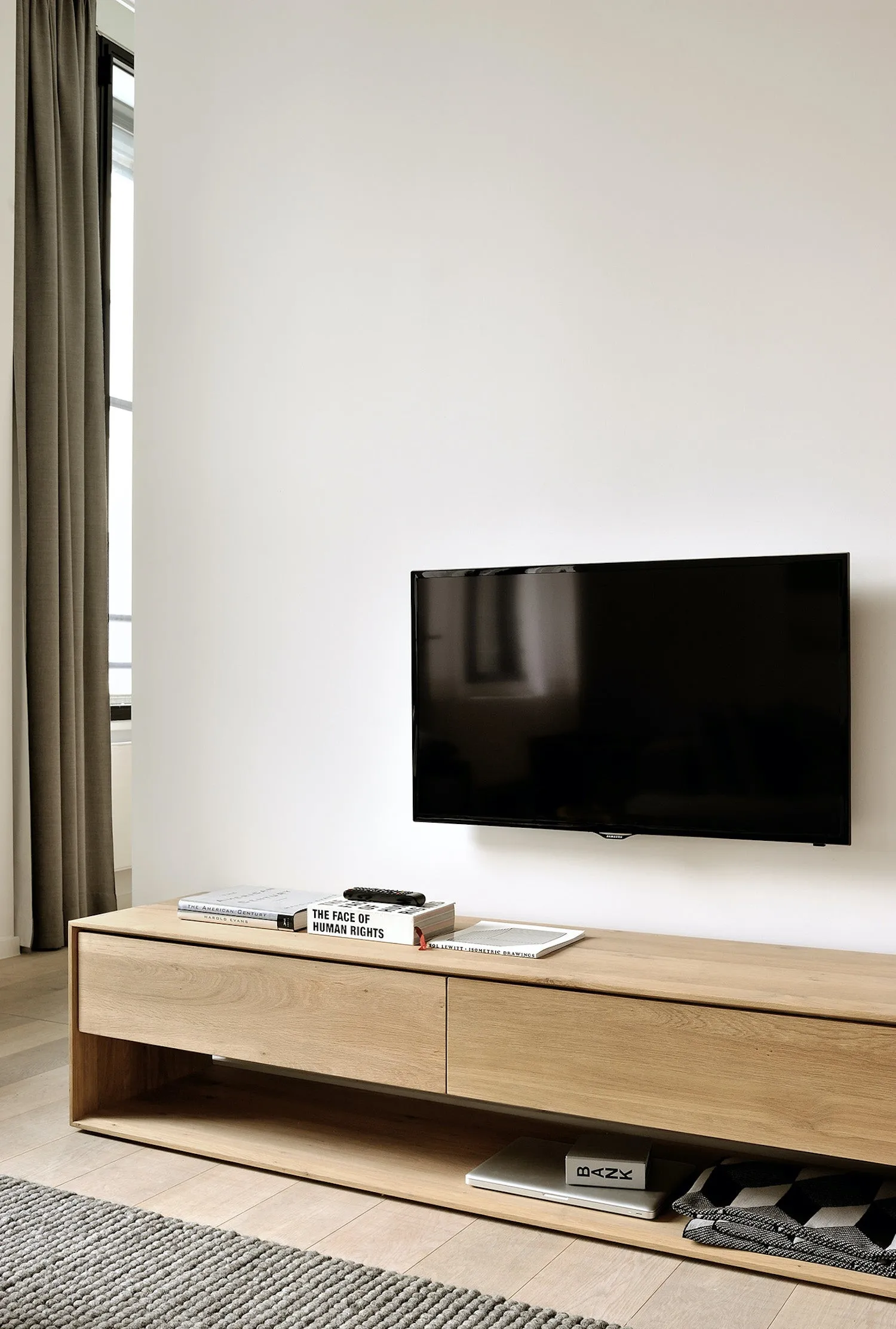 Oak Nordic TV Cupboard