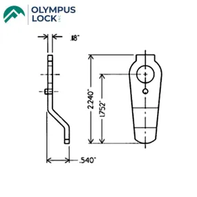 Olympus - 720 Series - 3-3 - 2.24" Offset Cam For Inverted Function