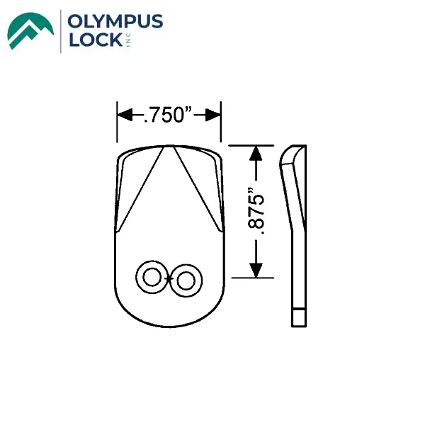Olympus - 720 Series - 3-D1 - 0.875"  Short Direct Drive Cam
