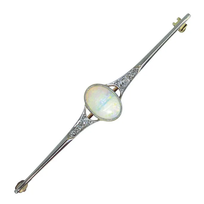 Opal & Diamond Stock Pin