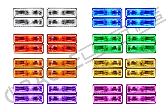ORACLE Lighting 1992-1999 GMC Yukon LED Dual Headlight Halo Kit