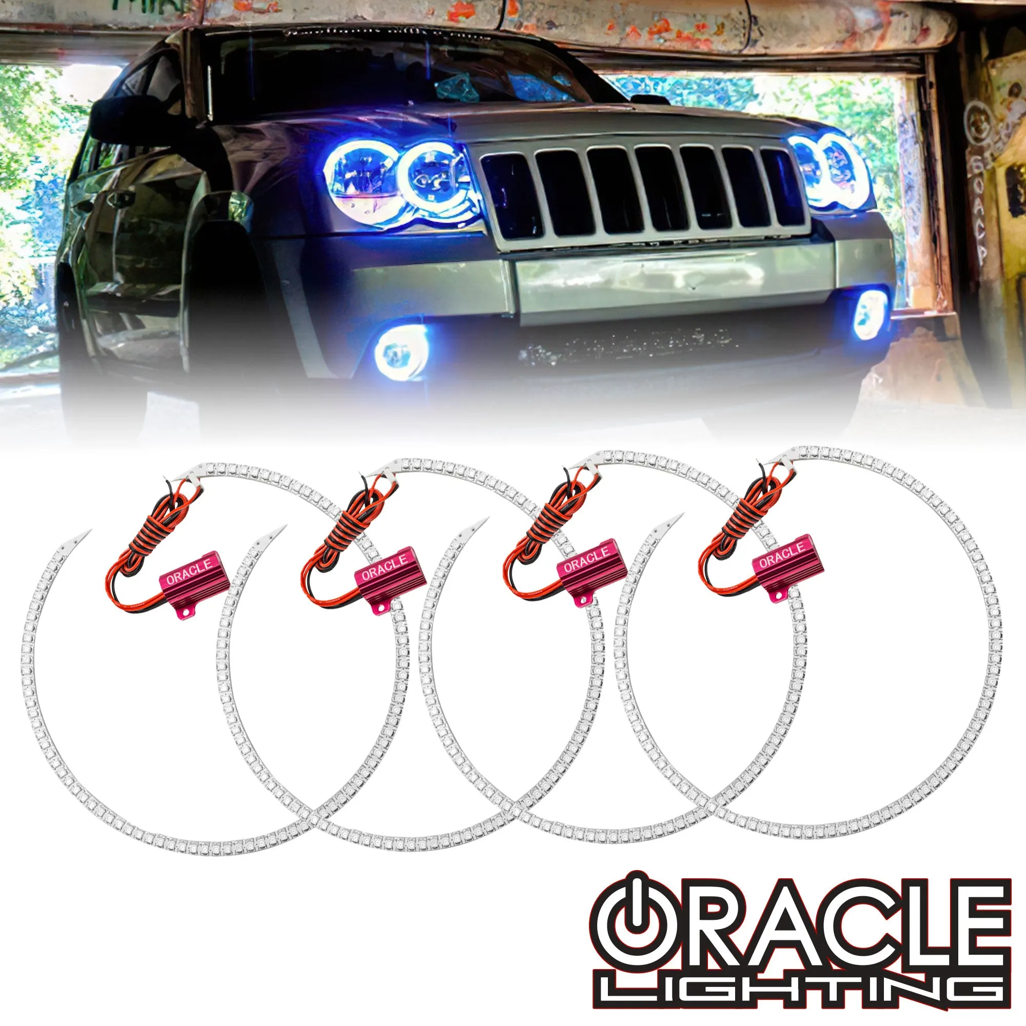 ORACLE Lighting 2005-2010 Jeep Grand Cherokee LED Headlight Halo Kit