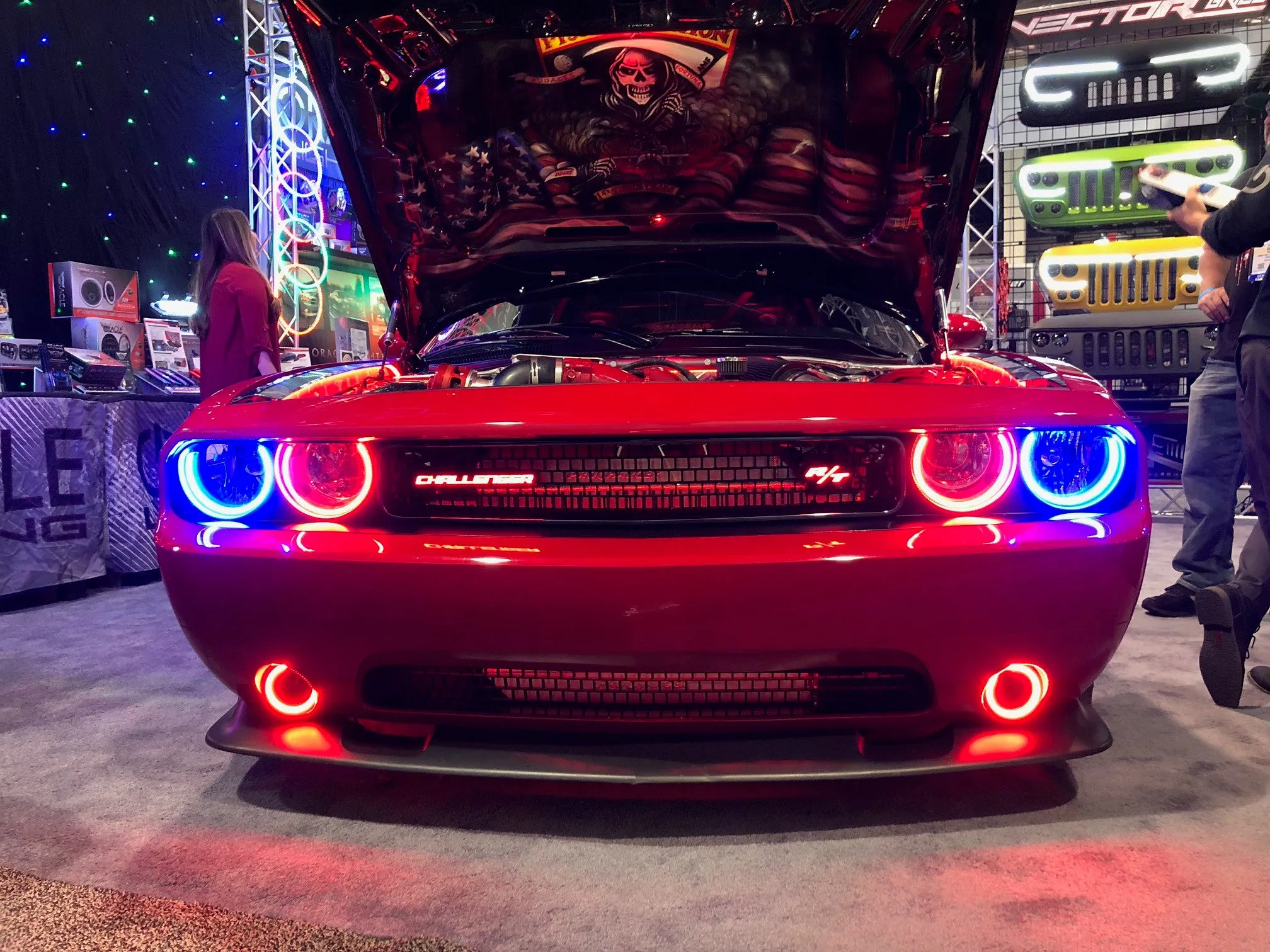 ORACLE Lighting 2008-2014 Dodge Challenger LED Fog Light Halo Kit - Standard Mount