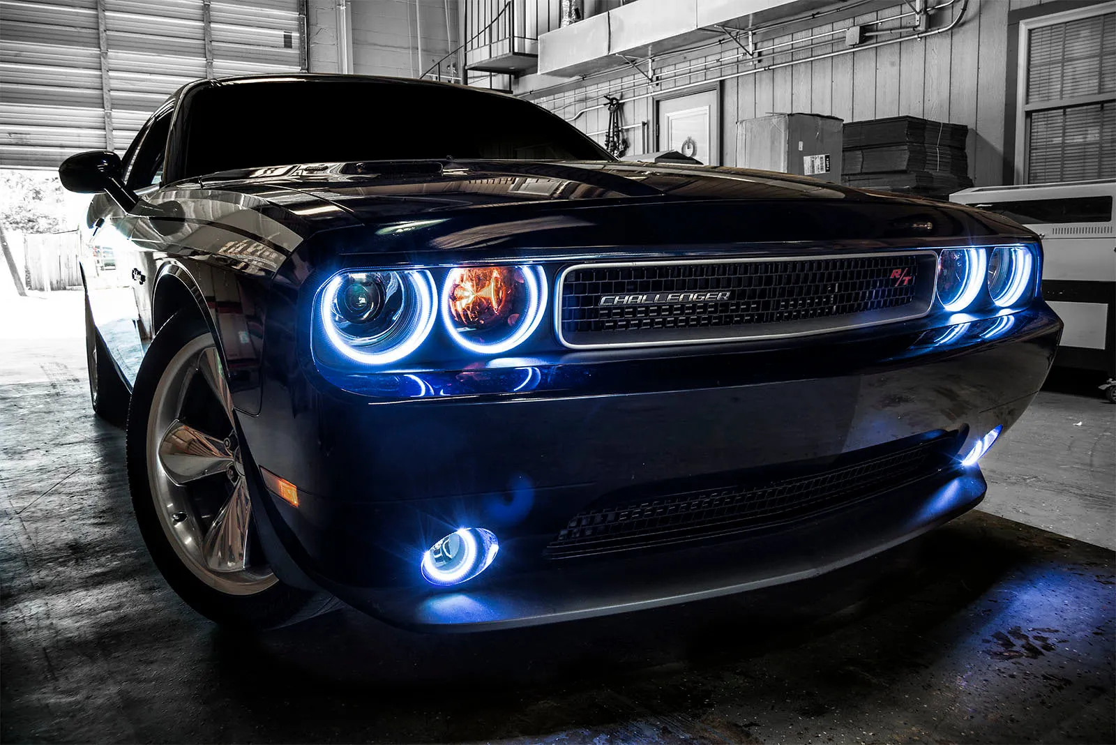 ORACLE Lighting 2008-2014 Dodge Challenger LED Fog Light Halo Kit - Standard Mount