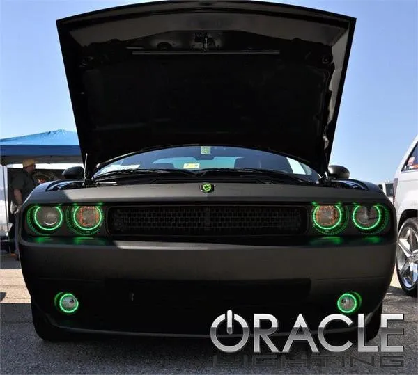 ORACLE Lighting 2008-2014 Dodge Challenger LED Fog Light Halo Kit - Standard Mount