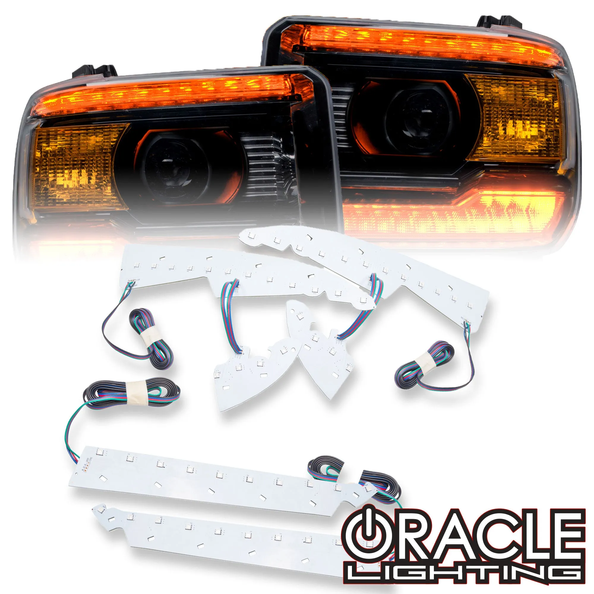 ORACLE Lighting 2014-2015 GMC Sierra ColorSHIFT Headlight DRL Upgrade Kit