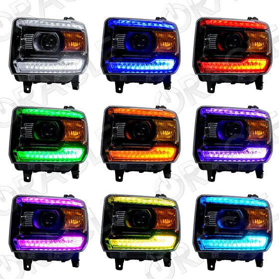 ORACLE Lighting 2014-2015 GMC Sierra ColorSHIFT Headlight DRL Upgrade Kit
