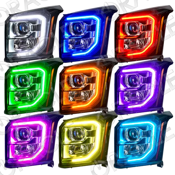 ORACLE Lighting 2015-2020 GMC Yukon LED ColorSHIFT Headlight Halo Kit