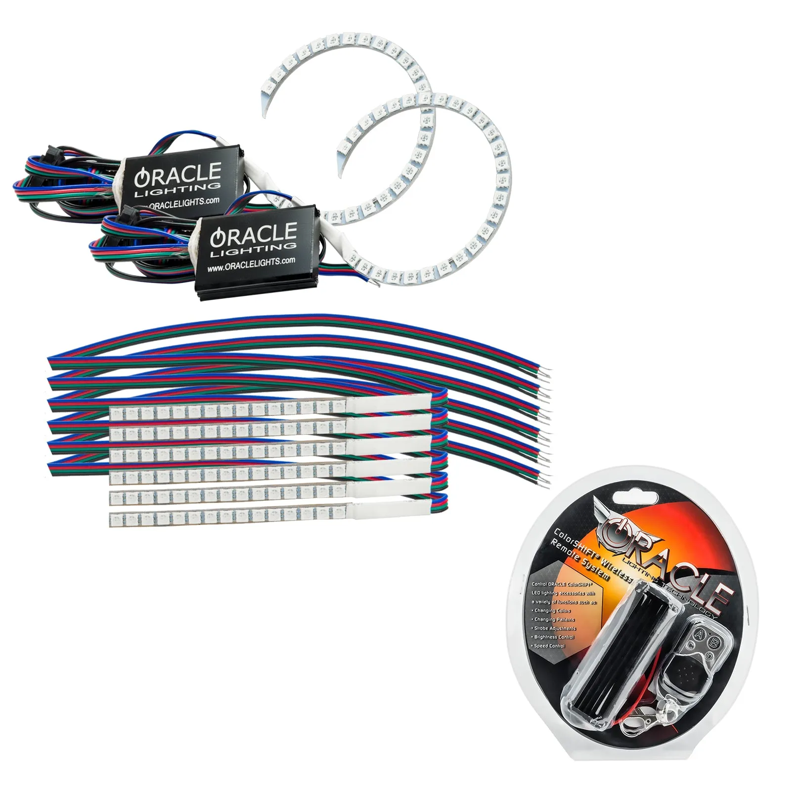 ORACLE Lighting 2018-2022 Ford Mustang ColorSHIFT DRL Upgrade w/Halo Kit