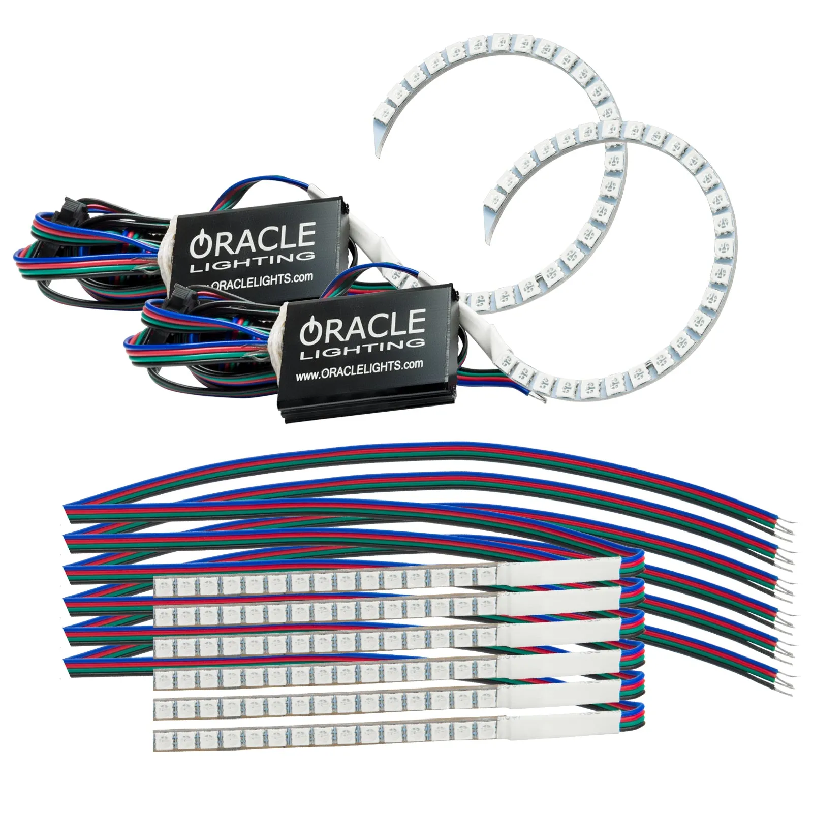 ORACLE Lighting 2018-2022 Ford Mustang ColorSHIFT DRL Upgrade w/Halo Kit