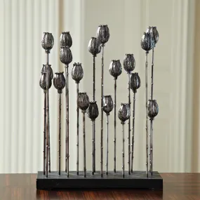 Poppy Pod Sculpture Multi-Iron