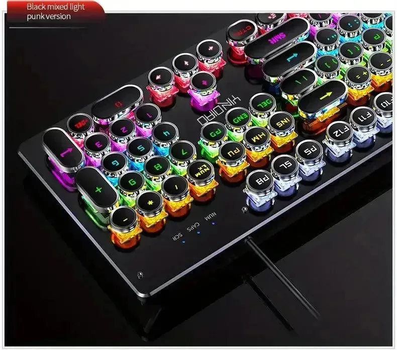 Premium Mechanical LED Backlit 104 Keys Keyboard