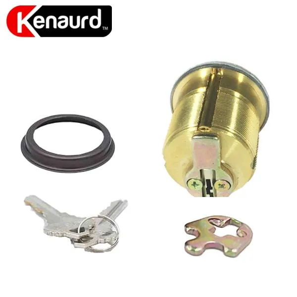 Premium Mortise Cylinder - 1-1/2" - 10B - Oil Rubbed Bronze / Black  - (SC1 / KW1)