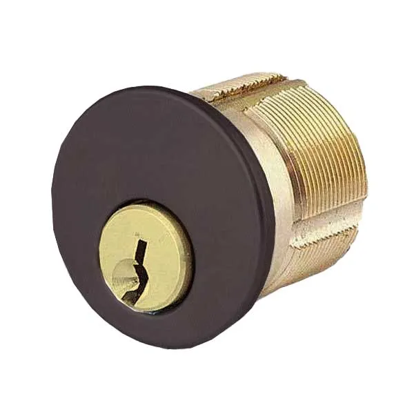 Premium Mortise Cylinder - 1-1/2" - 10B - Oil Rubbed Bronze / Black  - (SC1 / KW1)