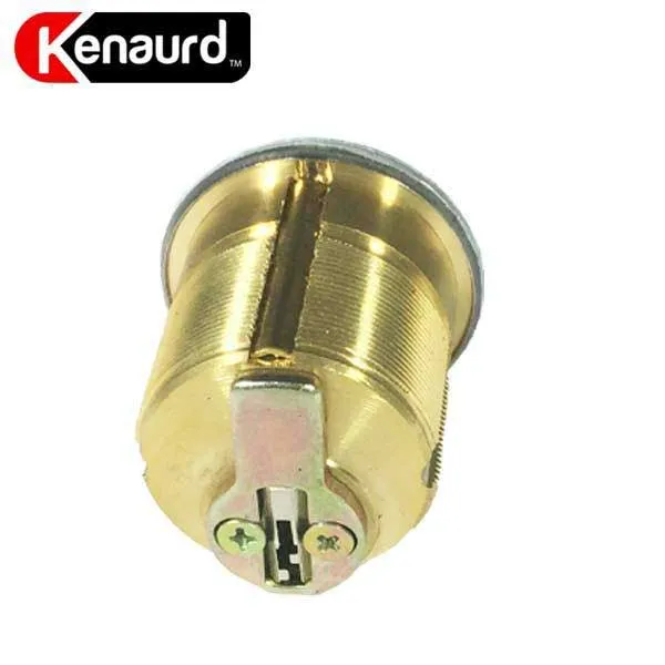 Premium Mortise Cylinder - 1-1/8" - US3 - Polished Brass - (SC1 / KW1)