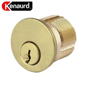 Premium Mortise Cylinder - 1-1/8" - US3 - Polished Brass - (SC1 / KW1)