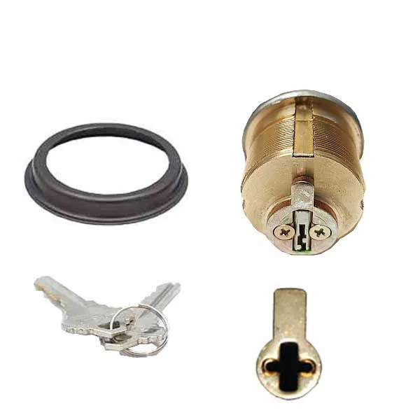 Premium Mortise Cylinder - 1" - 10B - Oil Rubbed Bronze / Black - (SC1 / KW1)