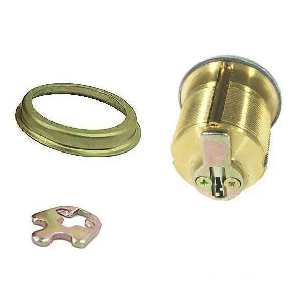 Premium Thumb Turn Mortise Cylinder – 1-1/2″ – US3 – Polished Brass