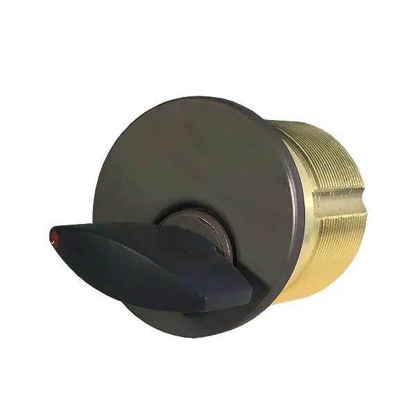 Premium Thumb-Turn Mortise Cylinder – 1-1/8″ – 10B - Oil Rubbed Bronze / Black