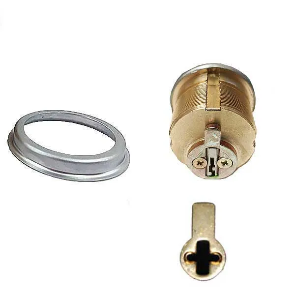 Premium Thumb Turn Mortise Cylinder - 1" - 26D - Satin Chrome