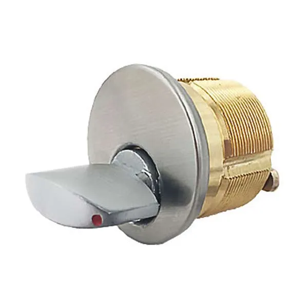 Premium Thumb-Turn Mortise Cylinder - 2" - 26D - Satin Chrome