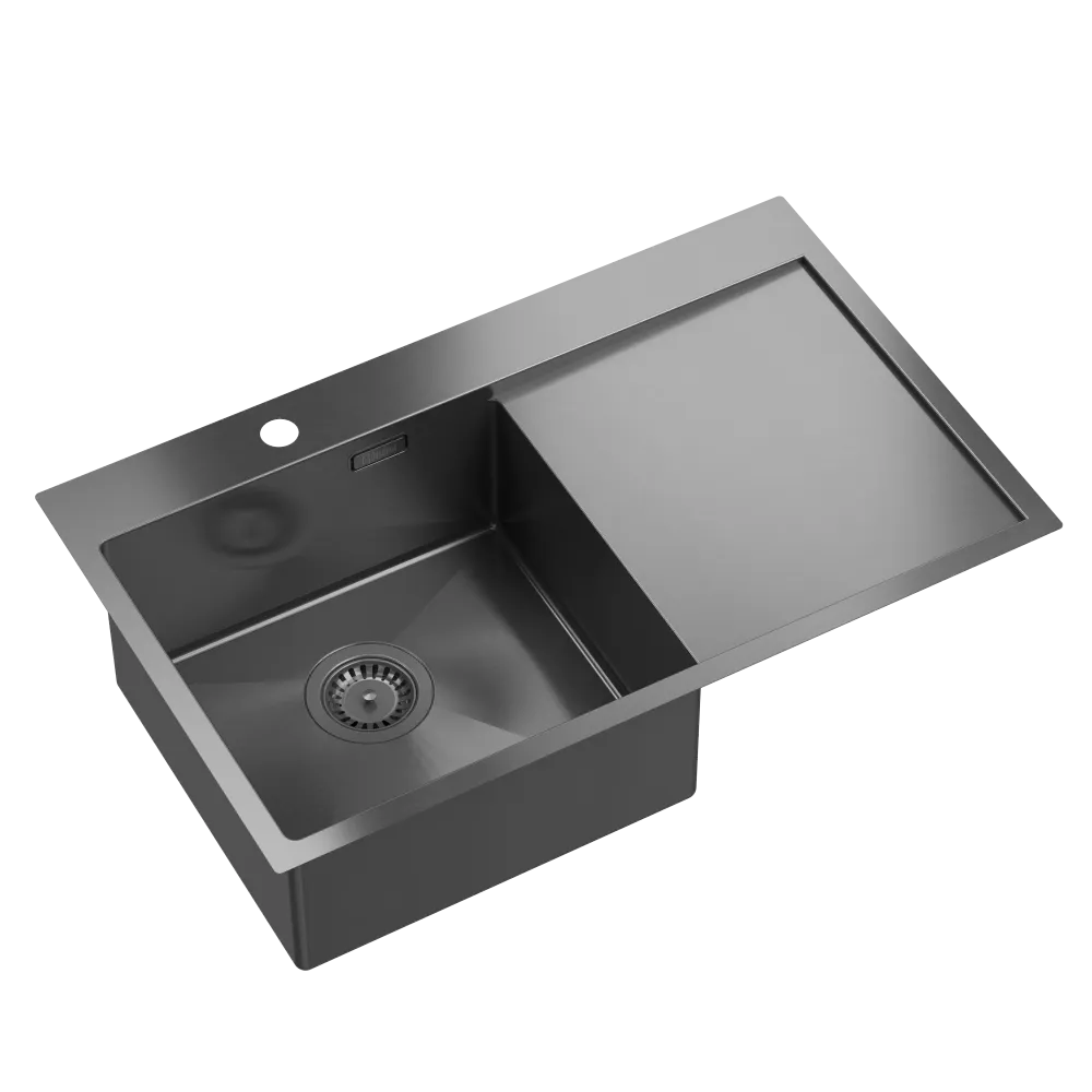 Quadron Russell 111 Graphite, PVD Nano kitchen sink