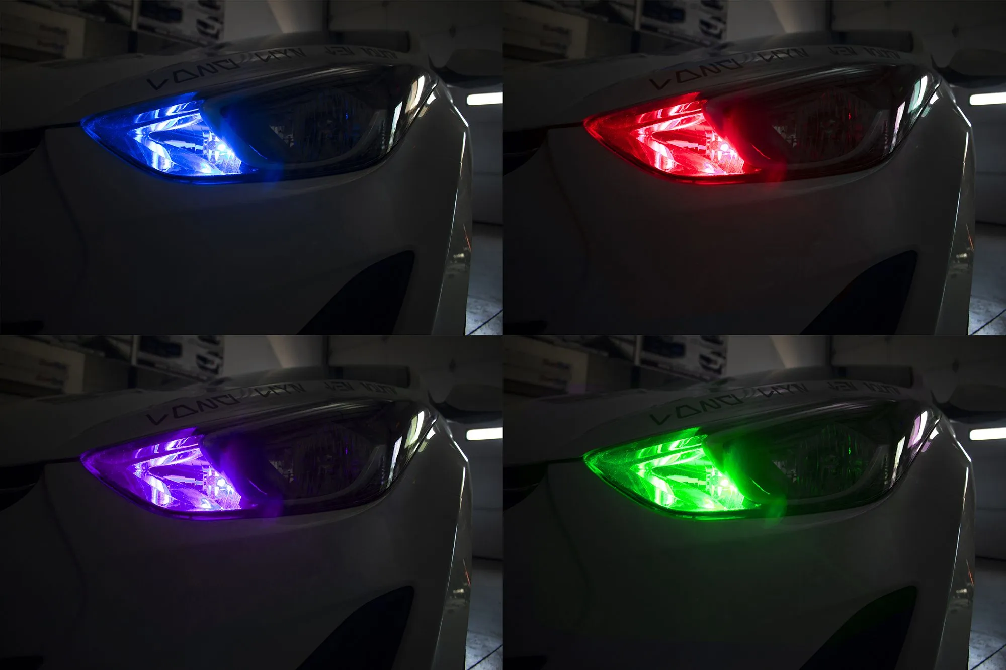 Race Sport RS Headlight Conversion Kits [9012 Demon Eye LED Series] Dual Function Kit w/ Driving & Accent Functions