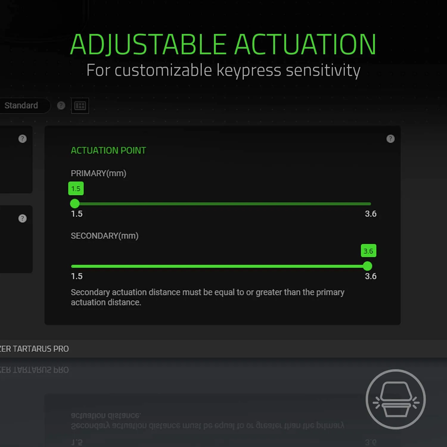 Razer Keyboard Tartarus Pro Gaming Keypad: Analog-Optical Key Switches - 32 Programmable Keys - Customizable Chroma RGB Lighting - Programmable Macros - Variable Key Press Pressure Sensitivity - Classic Black