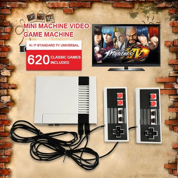Retro Classic TV Mini Game Console, Built-in 620 Games, US Plug