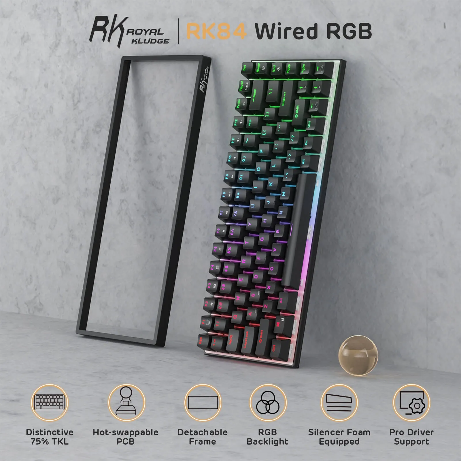 RK84 75% Wired Mechanical Keyboard