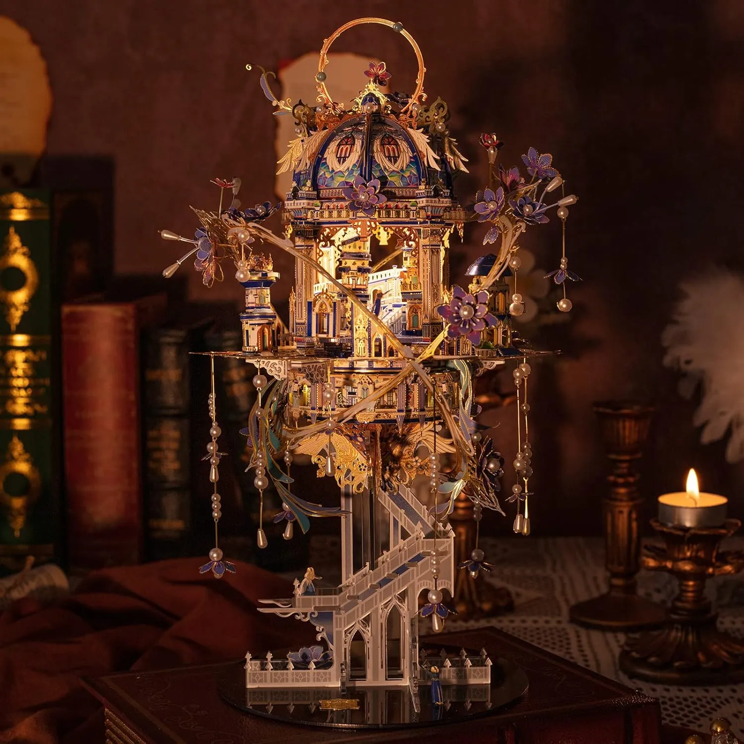 Romeo and Juliet with Lighting Musix Box Set 3D Metal Puzzle