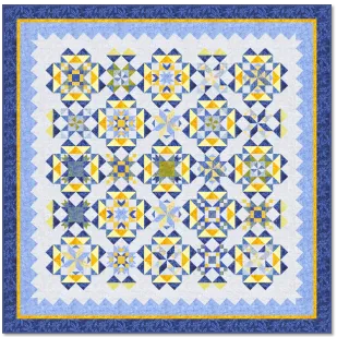 Saint Tropez Block of the Month Quilt Kit Queen