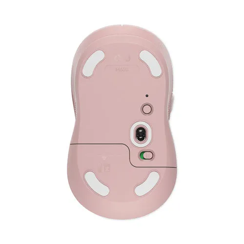 Signature M650 Wireless Mouse, Medium, 2.4 Ghz Frequency, 33 Ft Wireless Range, Right Hand Use, Rose