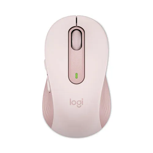 Signature M650 Wireless Mouse, Medium, 2.4 Ghz Frequency, 33 Ft Wireless Range, Right Hand Use, Rose