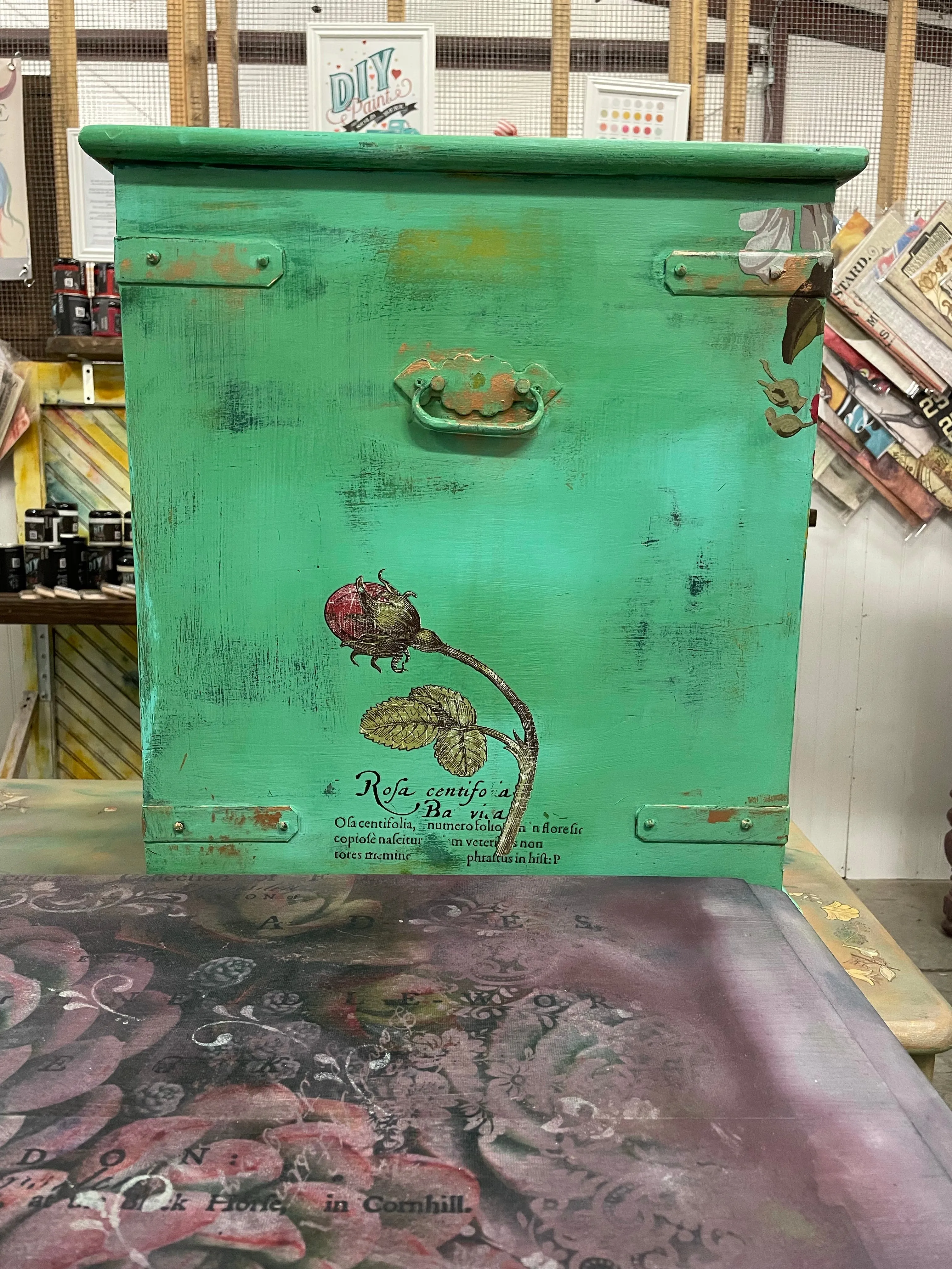 SOLD - Romantic chest/end table