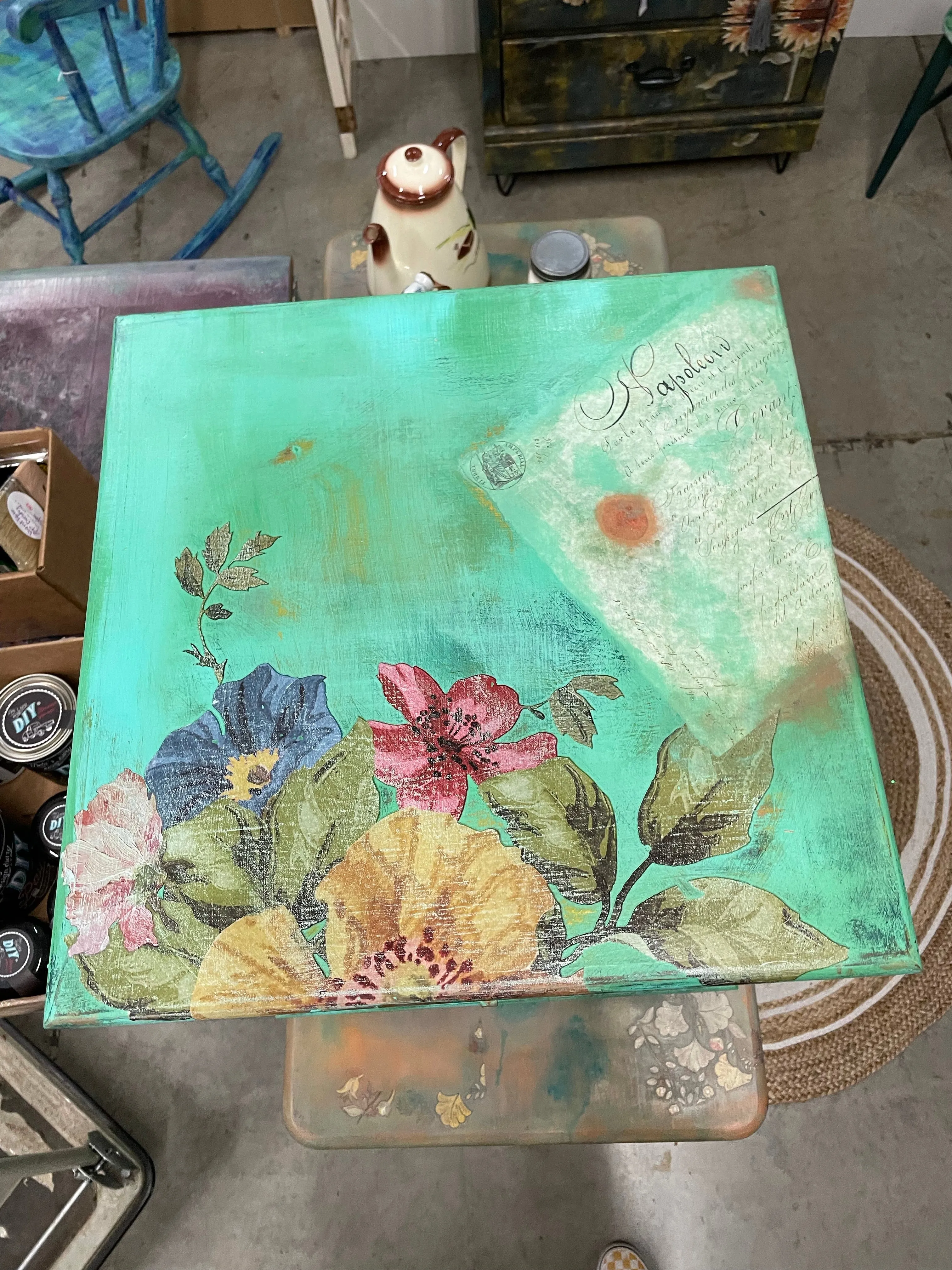 SOLD - Romantic chest/end table