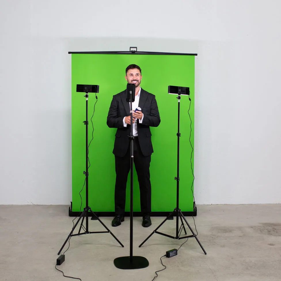 Spectrum 'LiveStream Master' Pull Up Chroma Key Green Screen Backdrop for Video (148cm x 190cm)