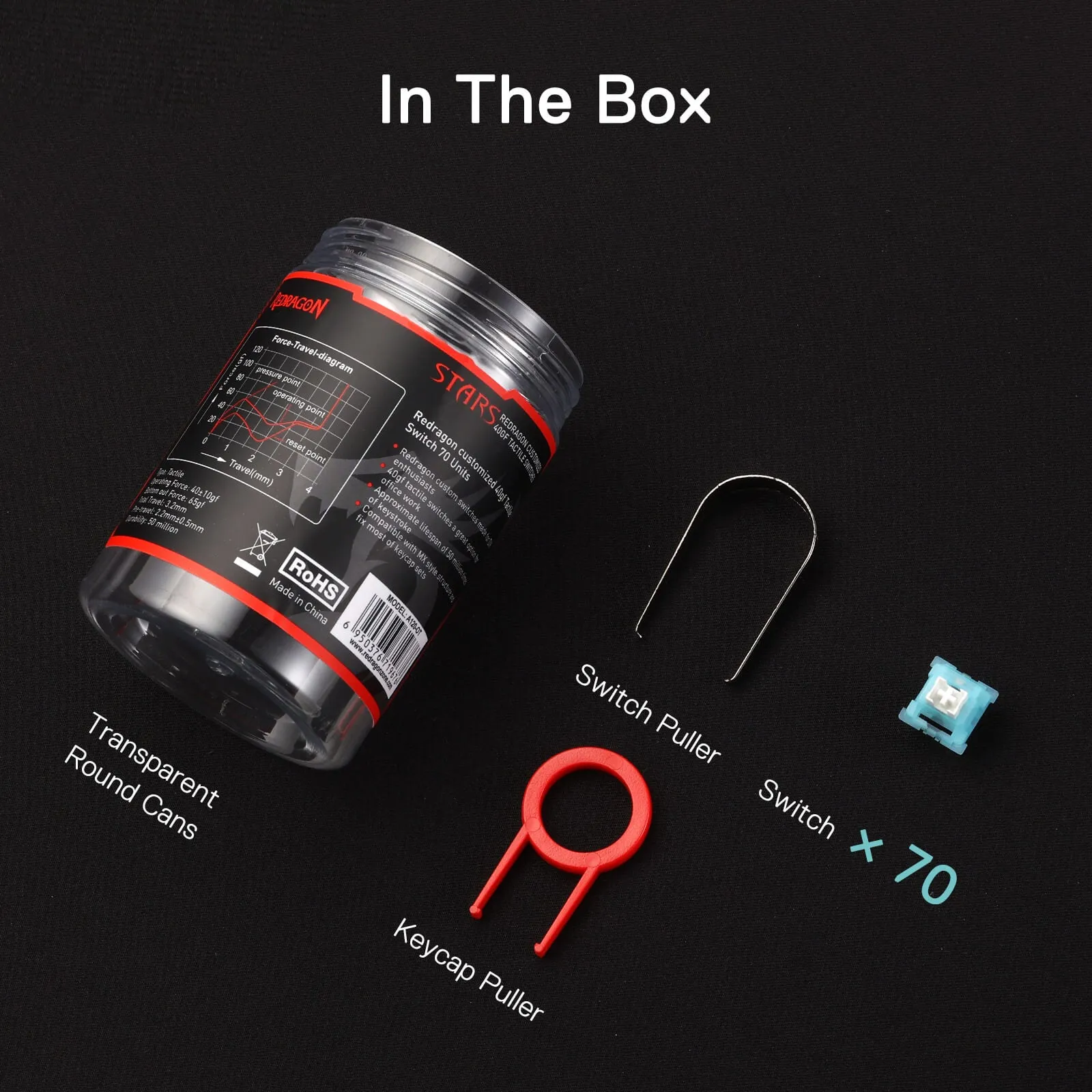 Silent and Tactile A120 Stars Mechanical Switch - Optimized for Enhanced Performance