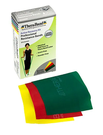 TheraBand Prescription pack, light (yellow, red, green), tubing