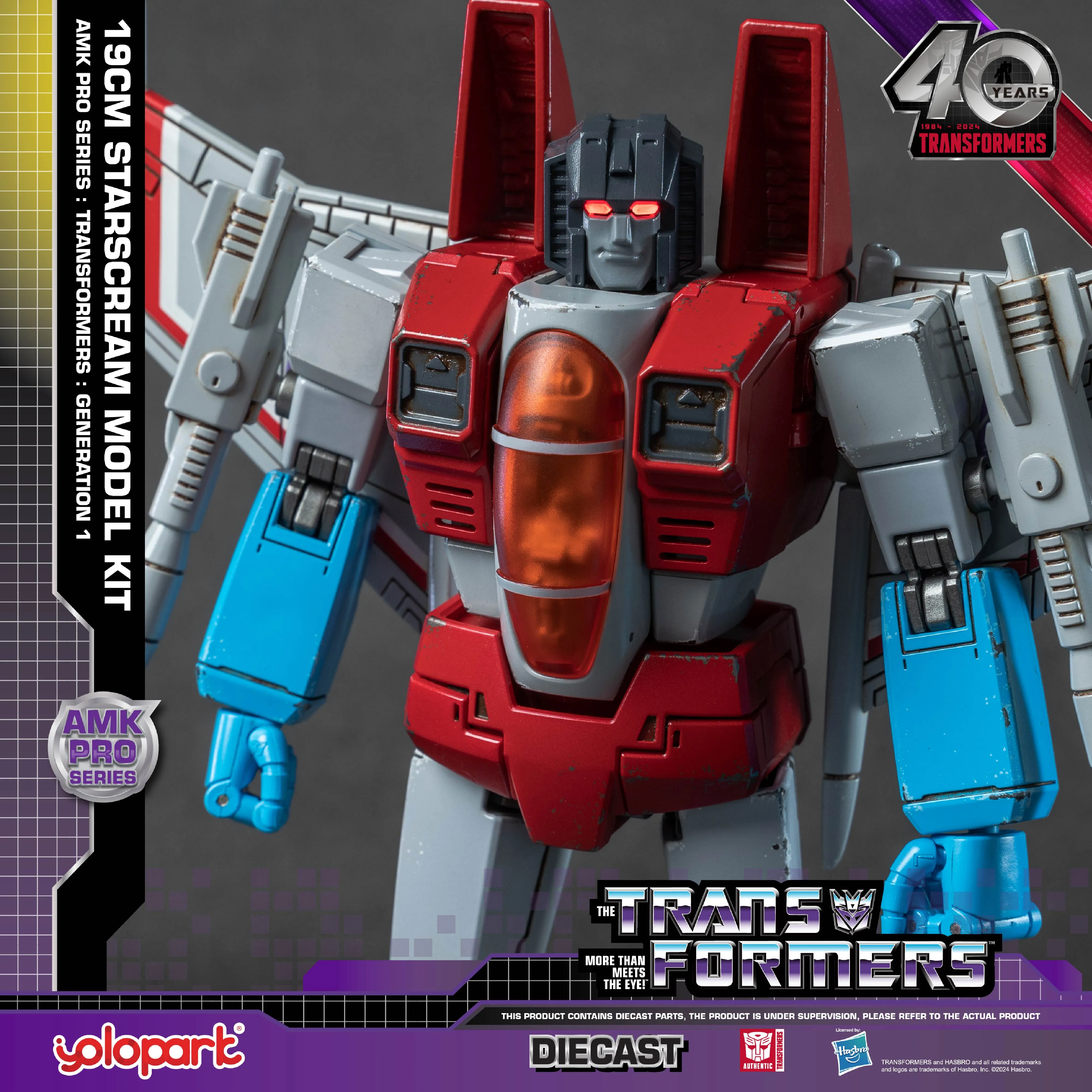 TRANSFORMERS Generation One AMK PRO Series 19cm Starscream Model Kit
