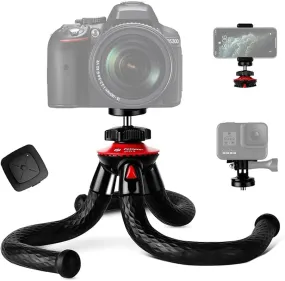 Tripod for Iphone, Fotopro Flexible Camera Tripod with Remote for Iphone 12 Xs,Samsung, Waterproof and Anti-Crack Phone Tripod Stand for Gopro, Portable Travel Tripod for Live Streaming Vlogging Video Tripod for Iphone, Fotopro Flexible Camera Tripod with Remote for Iphone 12 Xs,Samsung, Waterproof and Anti-Crack Phone Tripod Stand for Gopro, Portable Travel Tripod for Live Streaming Vlogging Video