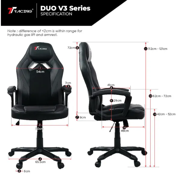 TTRacing Duo V3 Gaming Chair  Air Threads