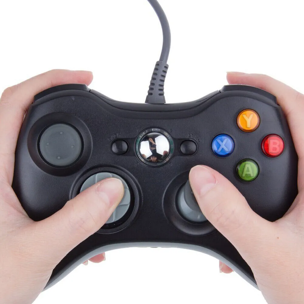 US 1-2 Pack Wired Controller USB For Compatible With Xbox 360/ Windows 7 8 10 11