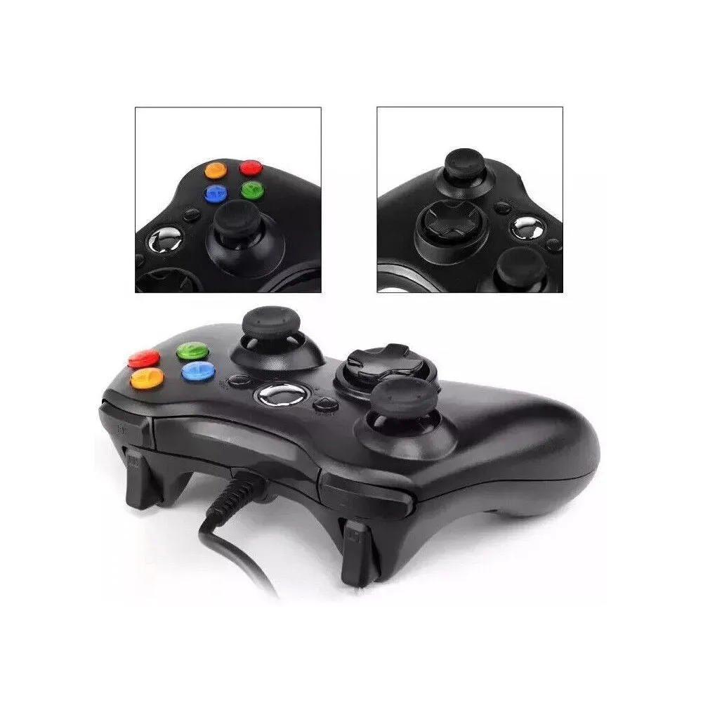 US 1-2 Pack Wired Controller USB For Compatible With Xbox 360/ Windows 7 8 10 11
