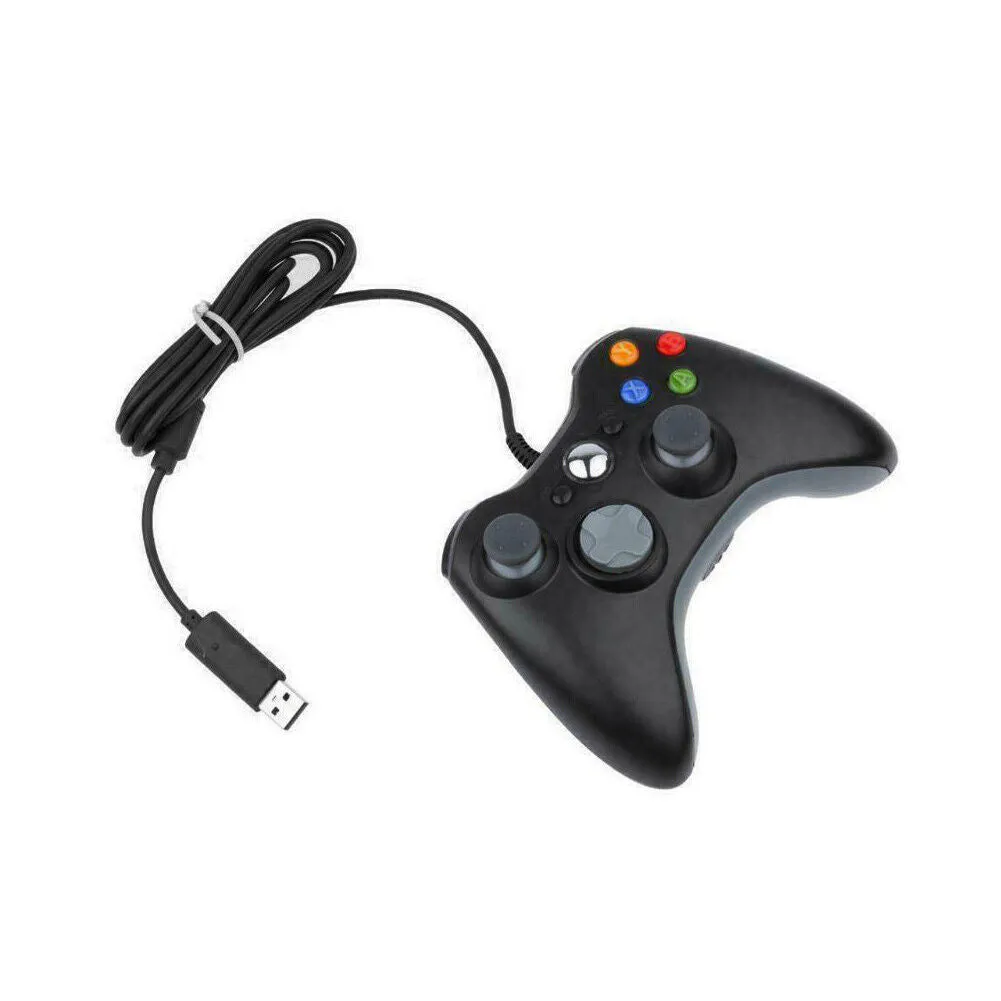 US 1-2 Pack Wired Controller USB For Compatible With Xbox 360/ Windows 7 8 10 11