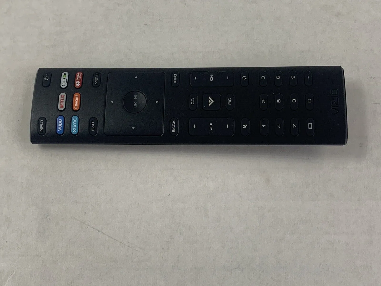 Vizio XRT136 Smart TV Remote Control with Vudu Amazon iheart Netflix 6 Keys